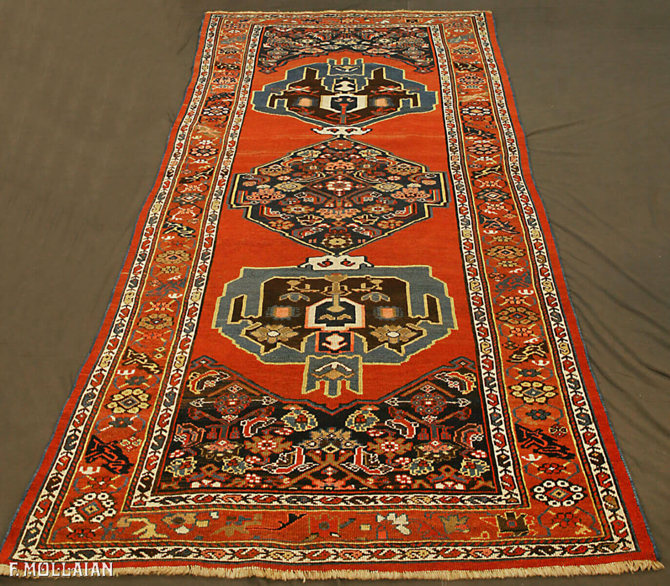 Tapis Couloir Persan Antique Bijar (Bidjar) n°:73329766